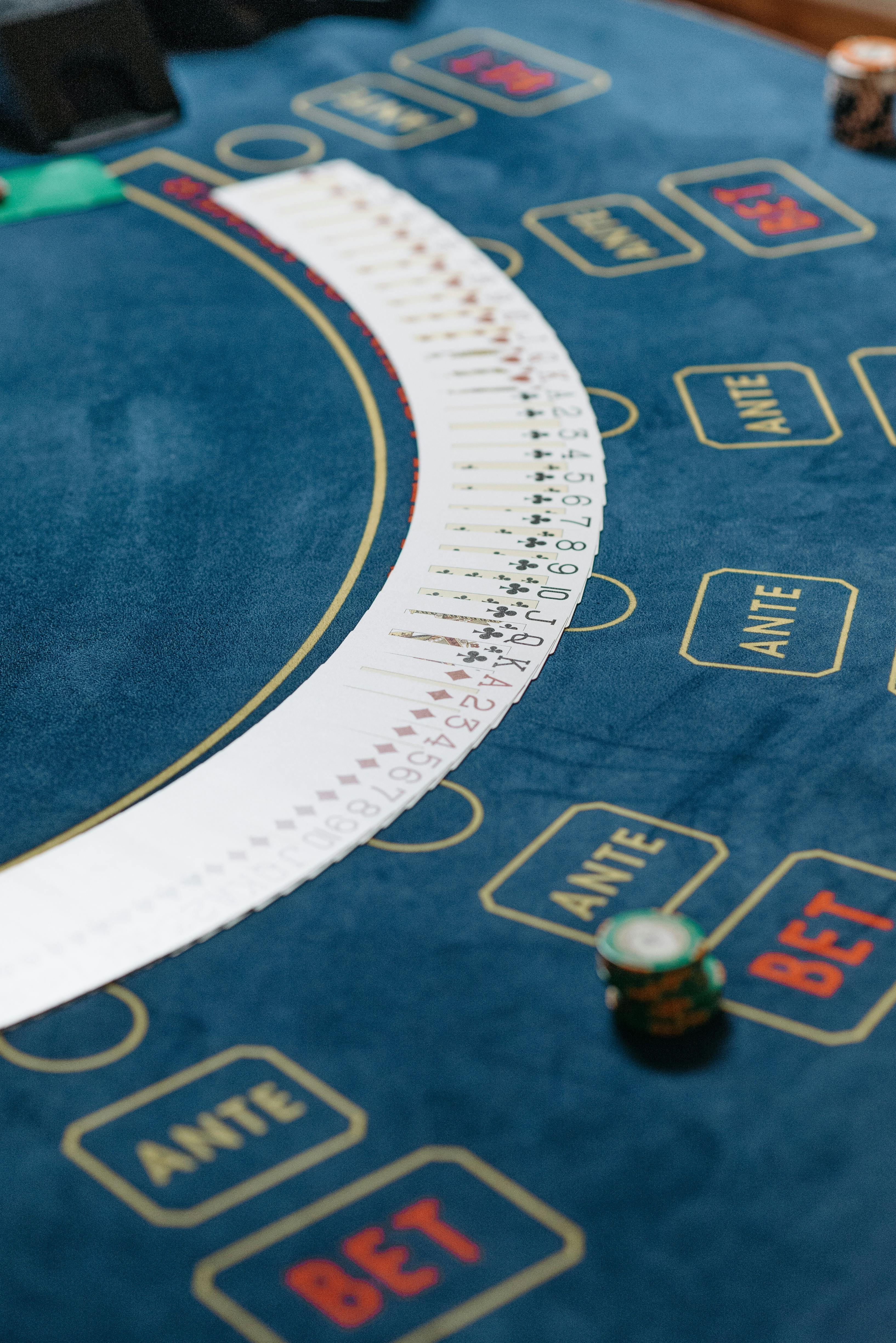 Table de blackjack professionnelle